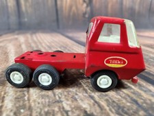 Vtg Tonka Car Carrier Semi-Truck 3 Axle Red Truck Only Replacement Good Shape