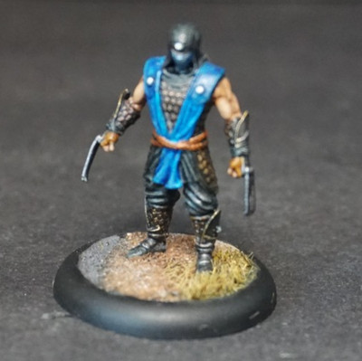 Sub-Zero Metall   Mortal Kombat Miniature   bemalt
