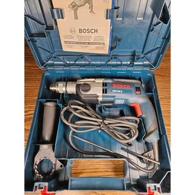 #ad Bosch HD19 2 Hammer Drill 1 2 Inch 8.5A Corded 2 Speed With Case amp; Accessories $98.99