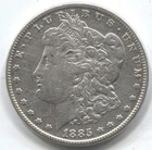 1885 - MORGAN SILVER DOLLAR - 90% SILVER - AU -LOT # 173