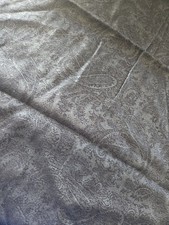 Pashmina Scarf Wrap Shawl Gray Paisley Fringe