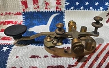VINTAGE J.H. BUNNELL & CO   WWII US NAVY MORSE CODE TELEGRAPH KEY PRE-OWNED 