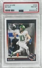 2024 Score Bo Nix PSA 8 Rookie RC #332 Denver Broncos Oregon Ducks Graded NFL