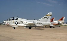 LTV A-7E Corsair II VX-5 VA-174 Hellrazors (1976) Mahogany Wood Model Scale 1/48