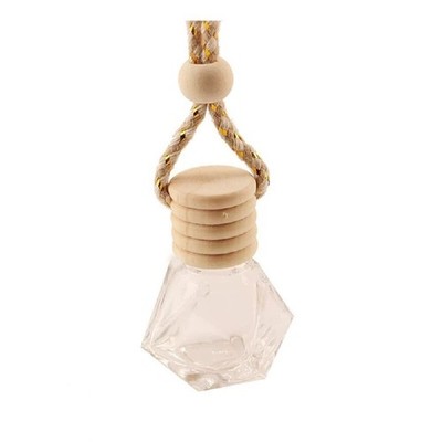 4Packs 8ml Hanging Car Air Freshener Perfume Bottle, Refillable Aromatherapy Fra
