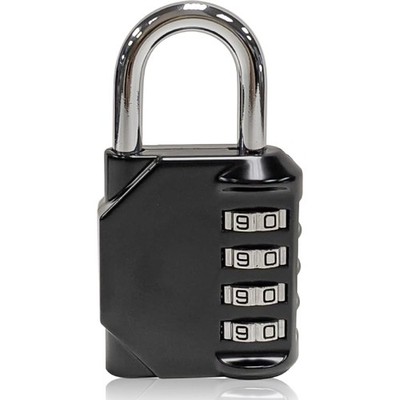 Newhouse Hardware Improved 4-Digit Combination Lock, Black