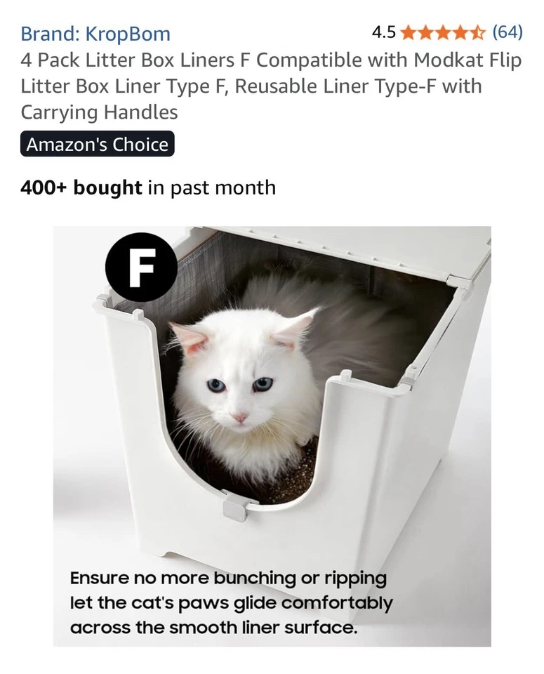 KropBom Liner F kompatibel mit Modkat Flip Katzentoilette - Bild 4 von 4