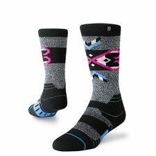 Stance Kids Grey OTC Wool Cushion Nordic Maze Snow Ski Performance Socks M 11-1