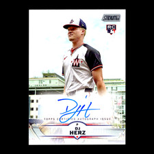 2025 Topps Stadium Club DJ Herz RC On-Card Auto SCBA-DHE Washington Nationals