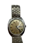 Vintage Timex Electric Day Date Wristwatch Men's Silver Tone Bracelet Watch