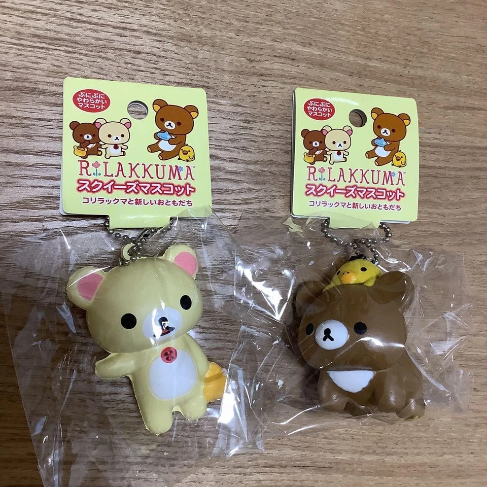 Rilakkuma Korilakkuma Squishy Mascotte da Appendere Peluche Negozio di Giocattoli - Immagine 2 di 4