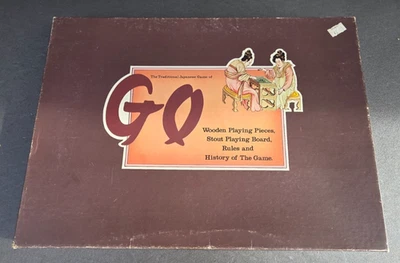 The Traditional Japanese Game of Go Vintage Board Game Wooden Pieces & History - Image 1 of 4