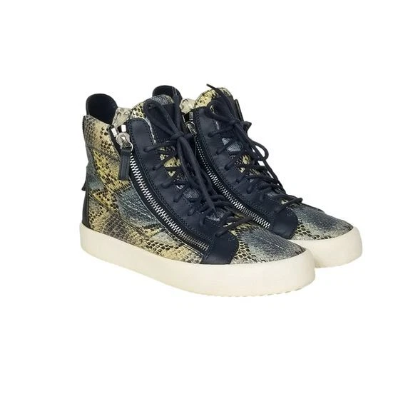 High top snakeskin best sale sneakers