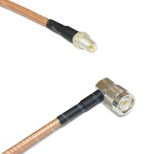 RG400 RP-SMA FEMALE to TNC Male Angle RF Cable FAST-SHIP LOT