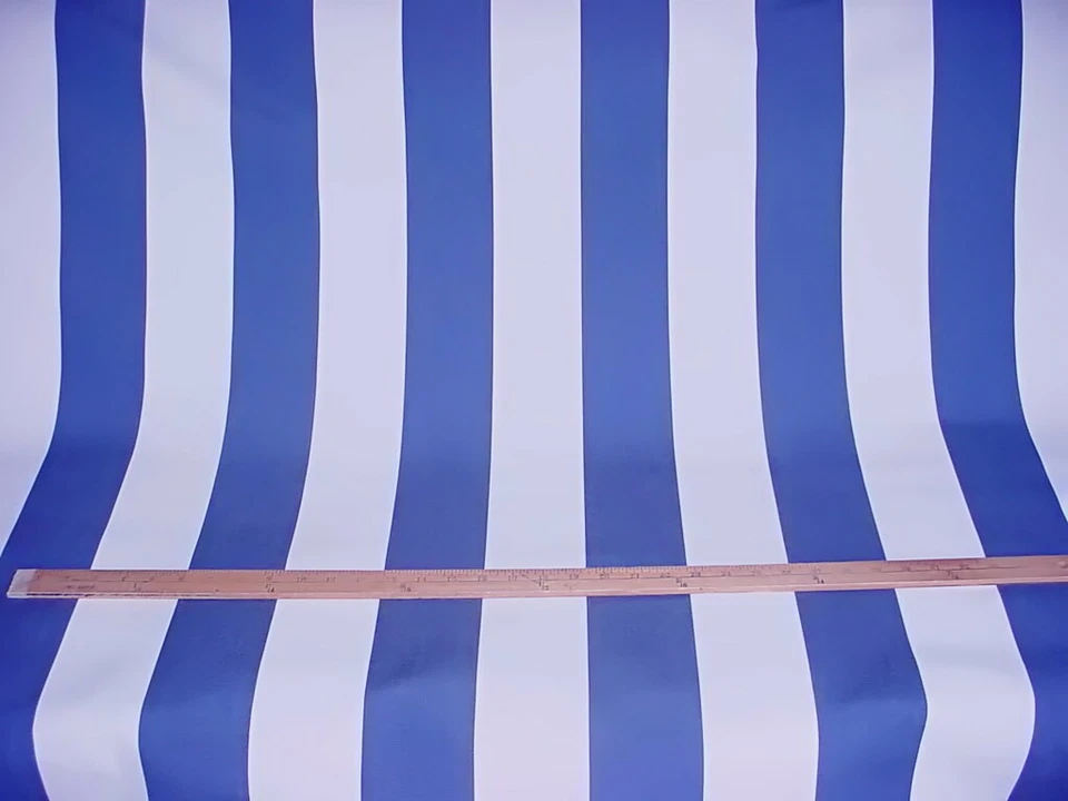 2-1/4Y Pindler 3463 Seacrest Denim Stripe 100% Dyed Acrylic Upholstery Fabric - Image 4 of 4