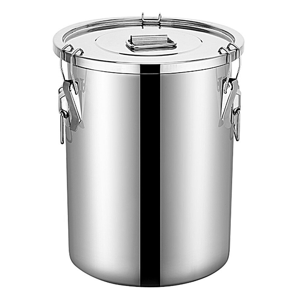 Edelstahl Getreidebehälter 12L - Luftdichter Vorratsbehälter Für Reis Mehl Lebensmittel