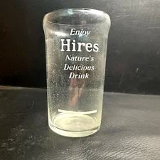 Early Enjoy Hires Root Beer Acid Etched Soda Fountain Glass