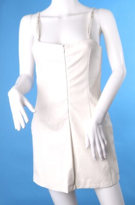EDIT BY NINE Women White Faux Leather Dress New with tags Size M | eBay EDIT BY NINE Women White Faux Leather Dress New with tags Size M | eBay