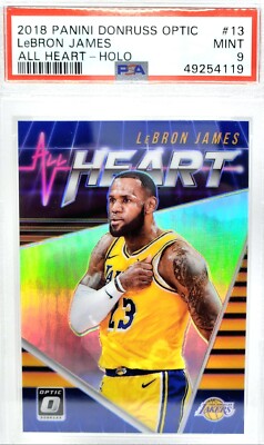 ? LeBRON JAMES HOLO PRIZM ? PSA 9 2018-19 DONRUSS OPTIC ALL 