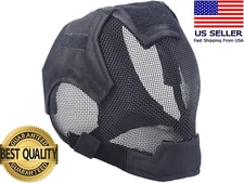 Full Face Metal Mesh Airsoft Masks Safety Protection Halloween Cosplay Costume