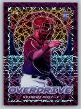 2021 Chronicles Overdrive Purple Velocity #5 Keibert Ruiz RC Los Angeles Dodgers