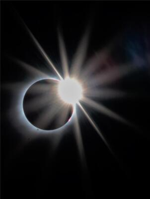 DIAMOND RING SOLAR ECLIPSE GLOSSY POSTER PICTURE PHOTO PRINT moon sun 9211