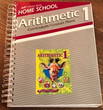 A Beka Book Home School Arithmetic 1 Curriculum Lesson Plans