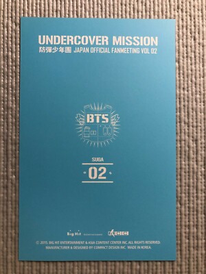 BTS JAPAN OFFICIAL FANMEETING VOL.2 UNDERCOVER MISSION Photo Card