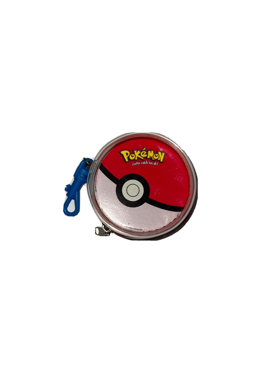 Vintage Pokemon Rummy Card Game & Case Circle Deck Cards 1999 Red Zipper