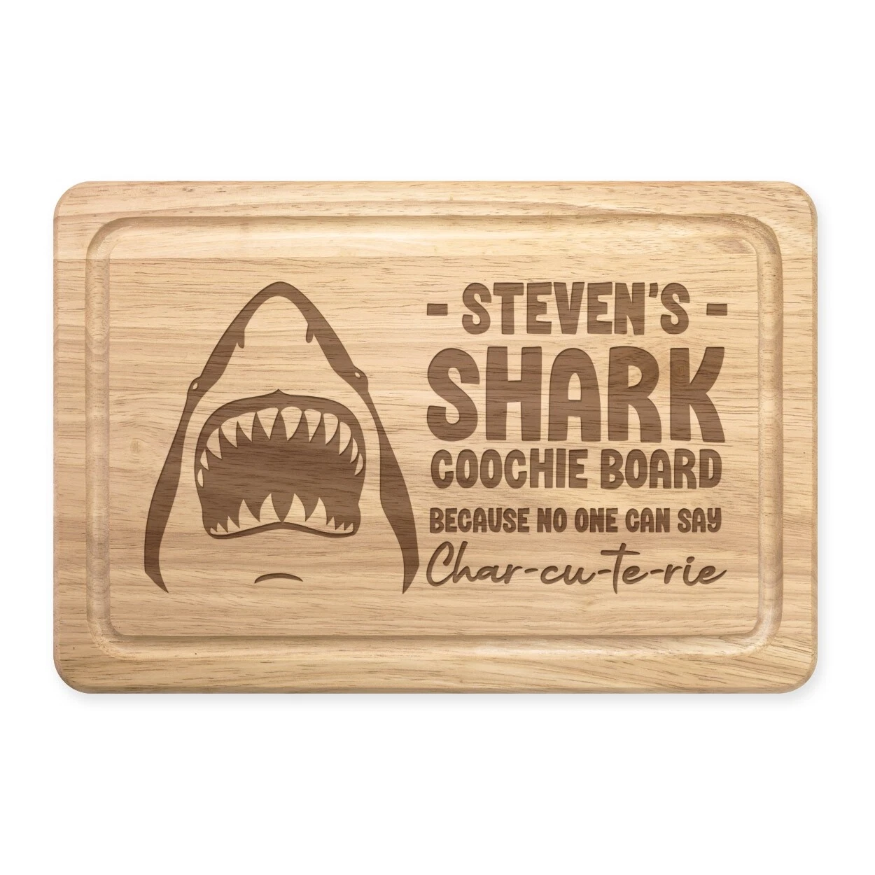 Custom Shark Coochie Table Charcuterie Rectangular Chop Cheese Funny