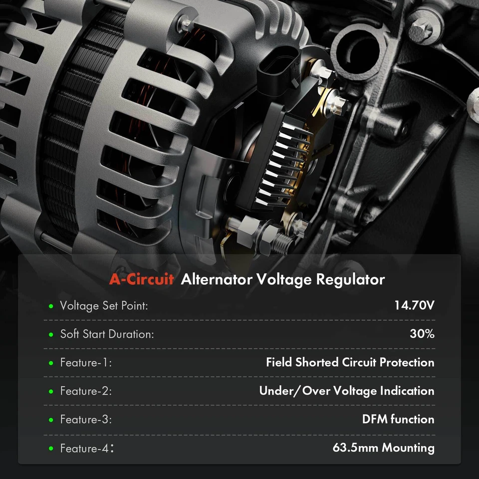 Regulador de tensão alternador 14.7V para Hyundai Sonata Santa Fe Azera Kia Optima - Imagem 2 de 4