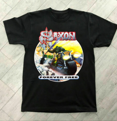 Saxon Band Forever Free Album Music Unisex T-Shirt All Size S To