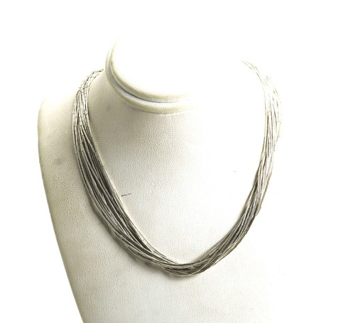 Carolyn Pollack CJC Sterling Silver Liquid Silver Multistrand Long Necklace, 60"
