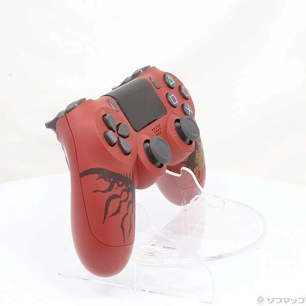 PS4 DUALSHOCK4 Wireless Game Controller MONSTER HUNTER WORLD LIOLAEUS Red JP - Image 4 of 4