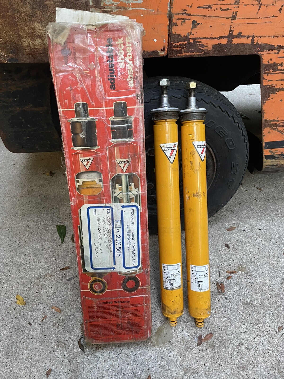 Pair Koni 86 1991Sport Suspension Strut Cartridge Front (Toyota) New old stock eBay