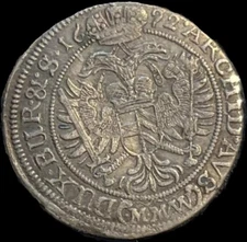 1692 Bohemia Silesia 6 Kreuzer Silver Leopold I Breslau.  Very Rare