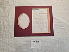Lot of 2 Combo Square/Oval Inner Outer - 8x10 Picture Photo Mats - NEW - T08
