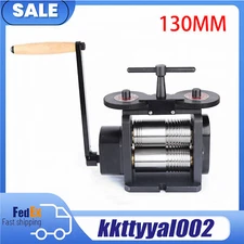 130mm Manual Rolling Mill Machine,Wire Flat Pattern Sheet Metal Jewelry Tool