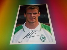 Mario Basler  DFB SV Werder Bremen signiert signed Autogramm auf 20x28 Foto