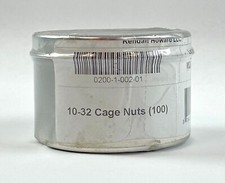 Kendall Howard Cage Nuts Silver 10-32 100-Pack 0200-1-002-01