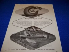 1947 ERCOUPE "GOODYEAR AVIATION PRODUCTS"..1-PAGE SALES AD (854MM)