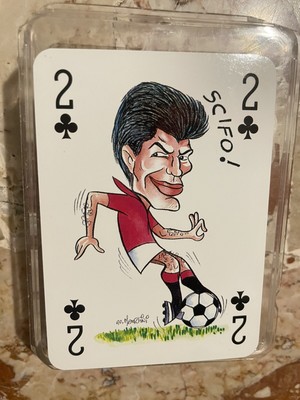FOOTBALL ITALY CARD TURIN VINCENZO SCIFO BELGIUM PLAYING CARD Soccer Game