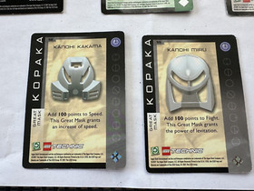 Lego Bionicle Quest For The Mask 4 Pcs: Lewa (1st Ed.),Kopaka(x3), Booster Packs