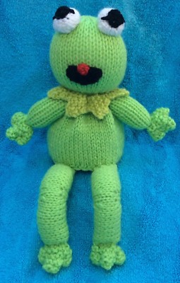 STRICKANLEITUNG - Kermit der Frosch inspiriert schokorange Abdeckung / 22 cm Muppet Spielzeug