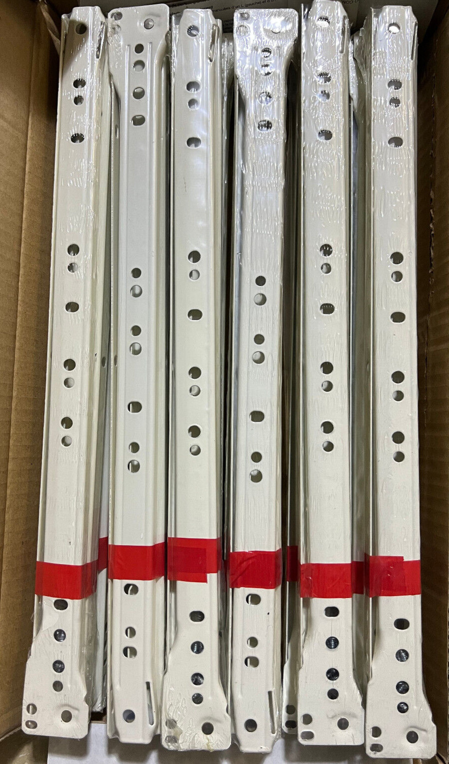 Brainerd 12 Pack 16" inch Self-Closing Drawer Slide  White B