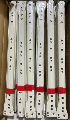 Brainerd 12 Pack 16'' inch Self-Closing Drawer Slide  White Brand NEW
