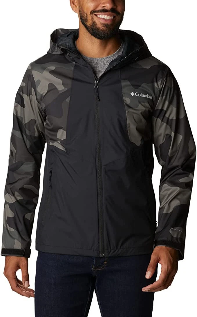 Columbia mens SMALL S Inner Limits II Jacket BLACK CAMO EO0088 008