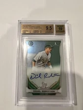 2014 Bowman Chrome Daniel Robertson Auto BGS 9.5/10 Gem Mint 0008492633