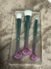 Juego de 3 brochas de maquillaje sirena unicornio