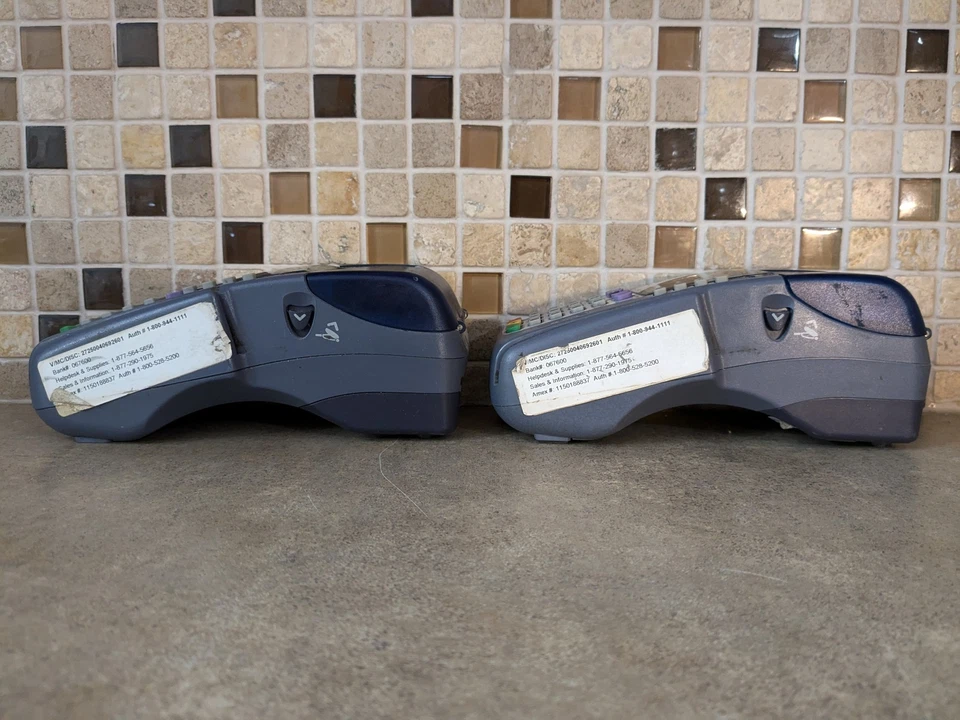LOT OF 2 VERIFONE OMNI 3750 CREDIT CARD TERMINALS ONLY M3-1 - Image 3 of 4